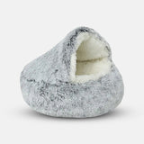 Enclosed Orthopedic Dog Cave Bed – With Joint Support for Small Dogs